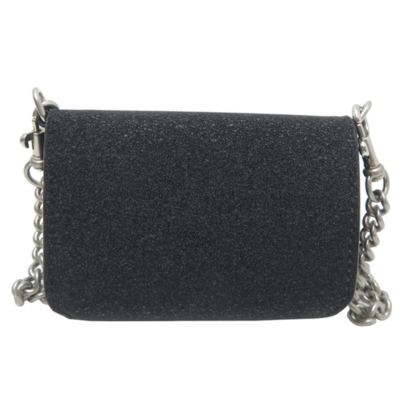 Balenciaga Women's Chain Wallet, Tri-fold Wallet 618145, Leather, Black - Picture 2 of 9